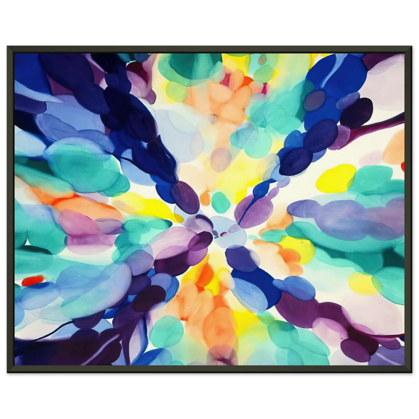 Alice Baber Lavender High Framed Art Print - Aluminum Frame - 40x50 cm / 16x20 inches