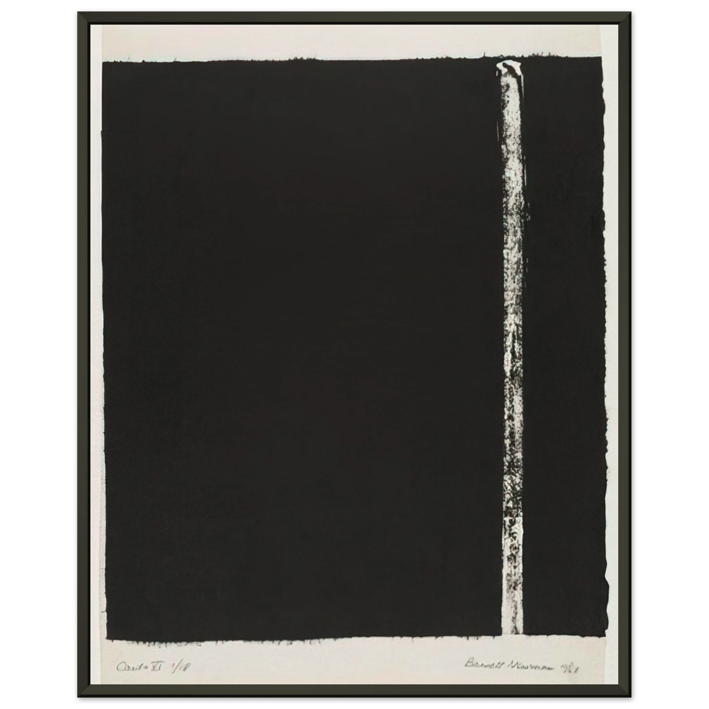 Barnett Newman Canto VI Framed Art Print - Aluminum Frame - 40x50 cm / 16x20 inches