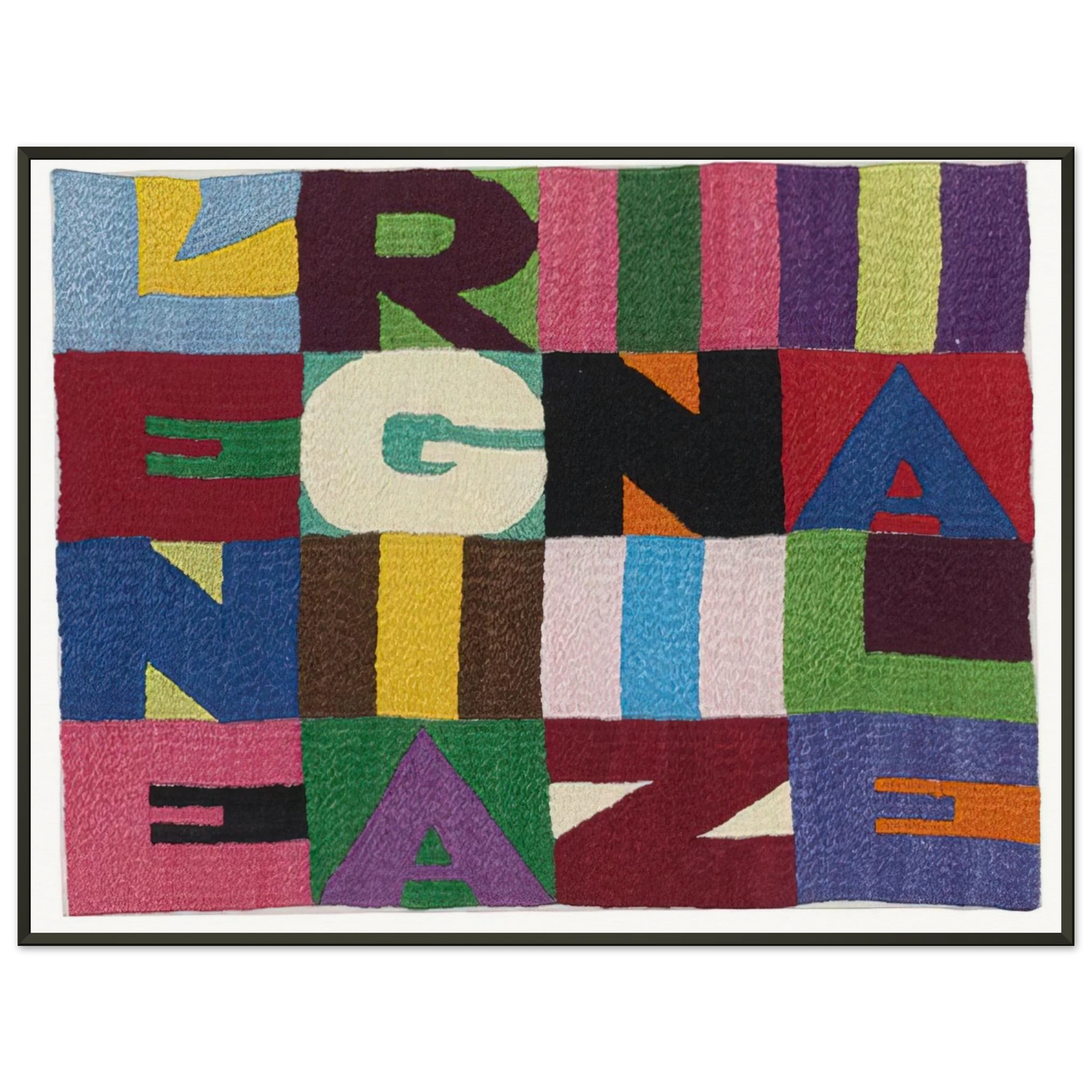 Alighiero Boetti L ENERGIA INIZIALE 1989 Framed Art Print - Aluminum Frame - 70x100 cm / 28x40 inches
