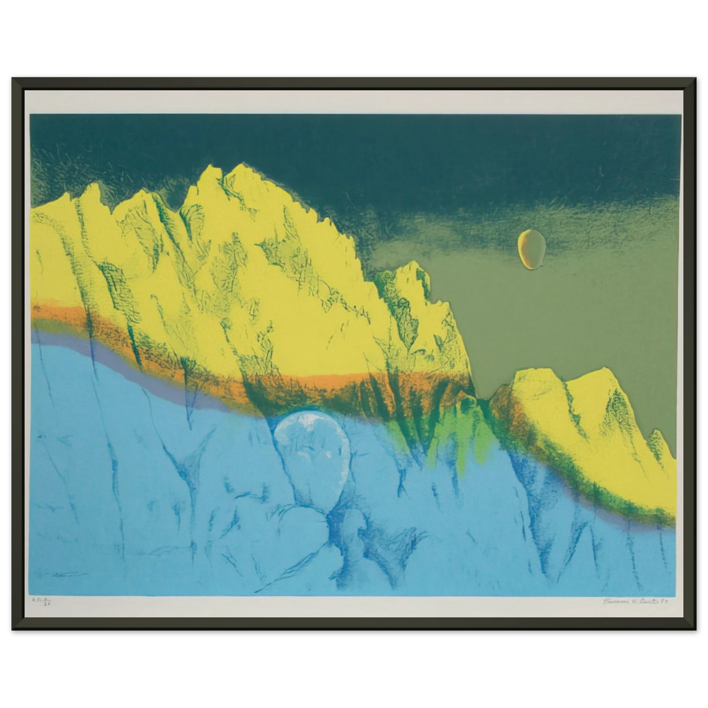 Clarence Holbrook Carter Pilgrimage 4 1977 Framed Art Print - Aluminum Frame - 70x100 cm / 28x40 inches