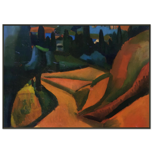 Andre Derain  LANDSCAPE NEAR MARTIGUES 1908 Framed Art Print  - Aluminum Frame - 21x29.7 cm / 8x12"