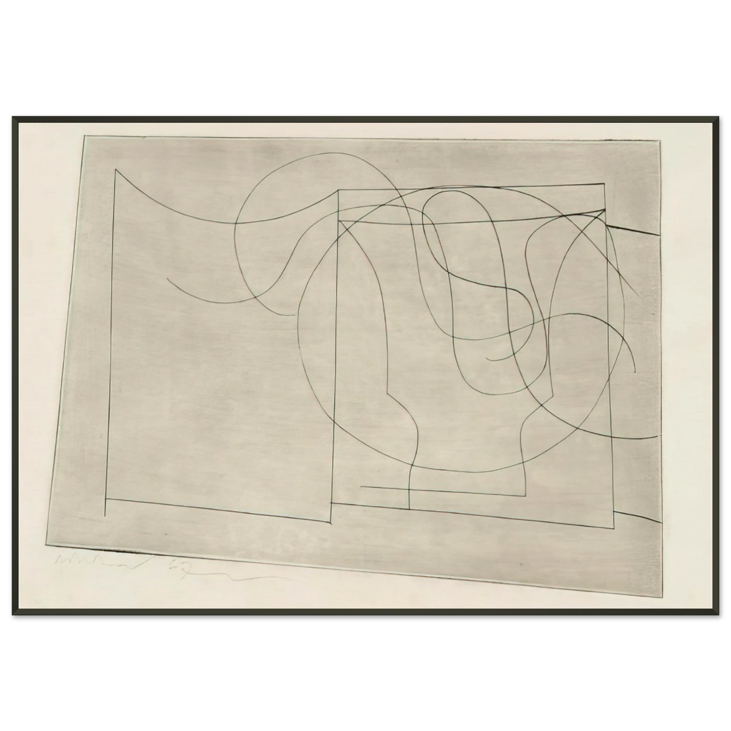 Ben Nicholson Aegean 1967 Framed Art Print - Aluminum Frame - Default Title