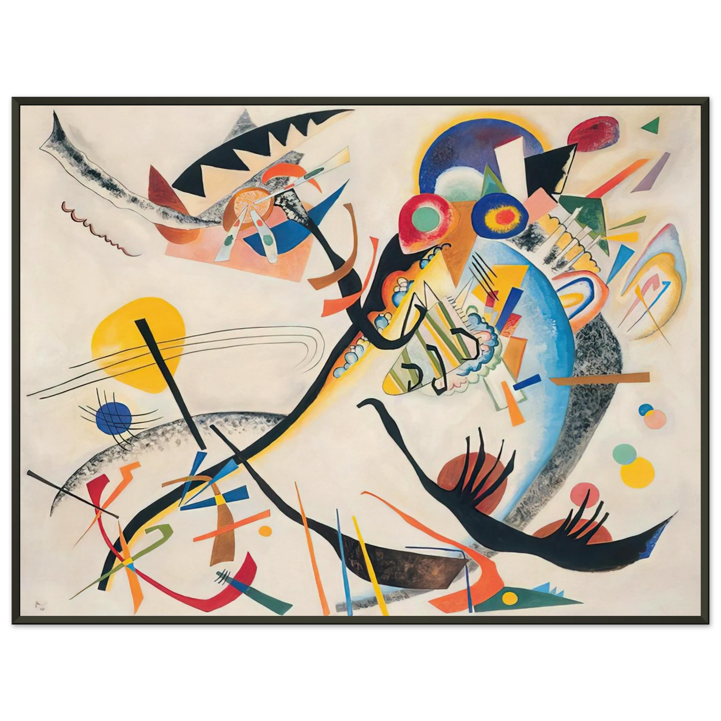 Wassily Kandinsky  NOTDETECTED189361 Framed Art Print  - Aluminum Frame - 70x100 cm / 28x40 inches