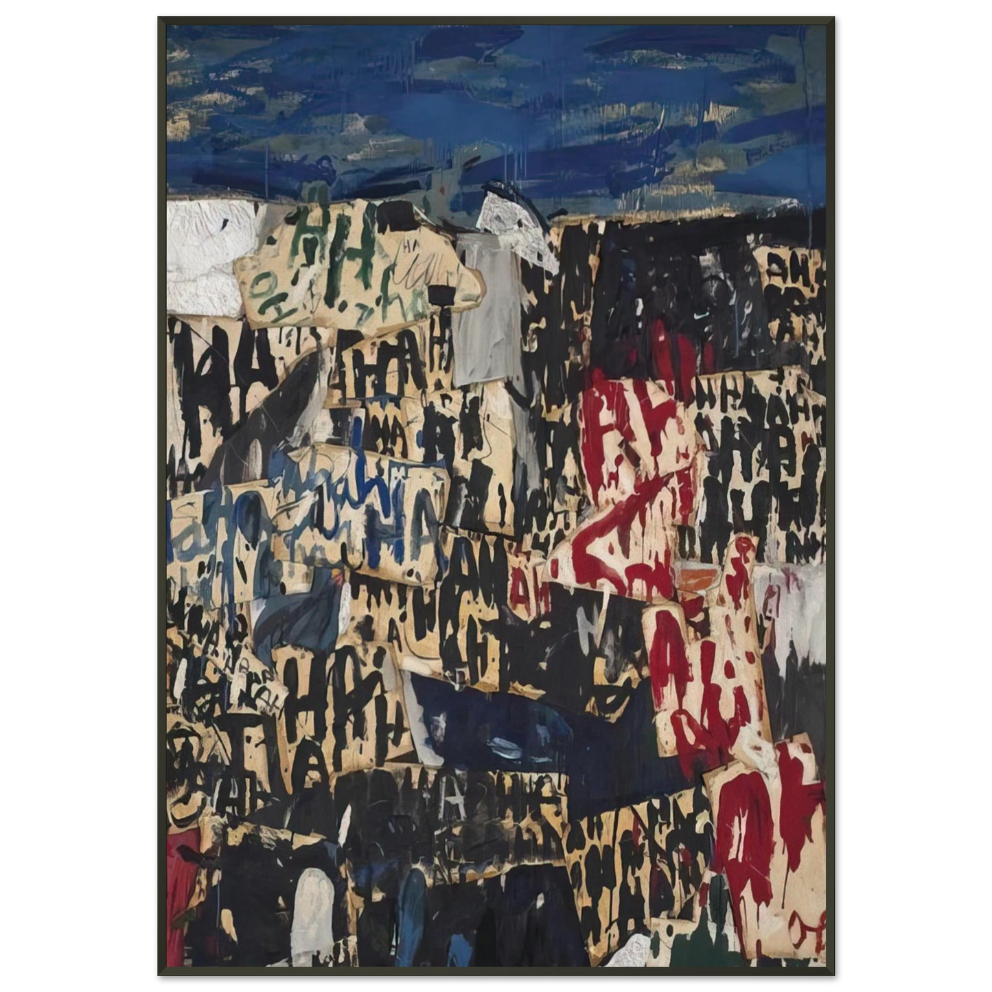 Allan Kaprow Allan Kaprow on the Legacy of Jackson Pollock Framed Art Print - Aluminum Frame - 21x29.7 cm / 8x12"