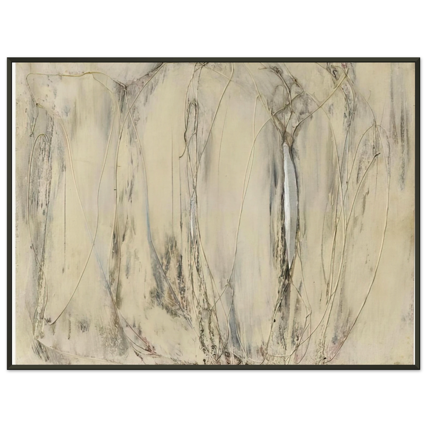 Enrico Castellani Composition 1958 Framed Art Print - Aluminum Frame - 70x100 cm / 28x40 inches