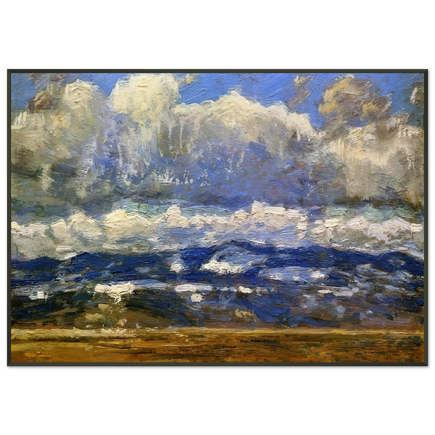 Childe Hassam Over the Great Divide Framed Art Print - Aluminum Frame - 21x29.7 cm / 8x12"