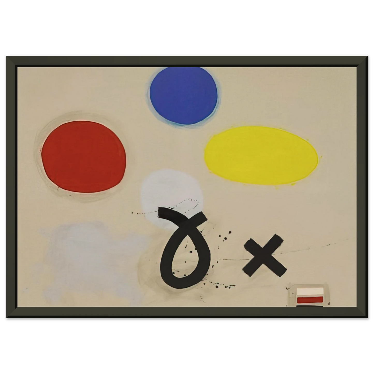 Adolph Gottlieb Open and Closed 1970 Framed Art Print - Aluminum Frame - 70x100 cm / 28x40 inches