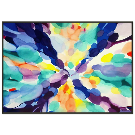 Alice Baber  Lavender High Framed Art Print  - Aluminum Frame - 21x29.7 cm / 8x12"