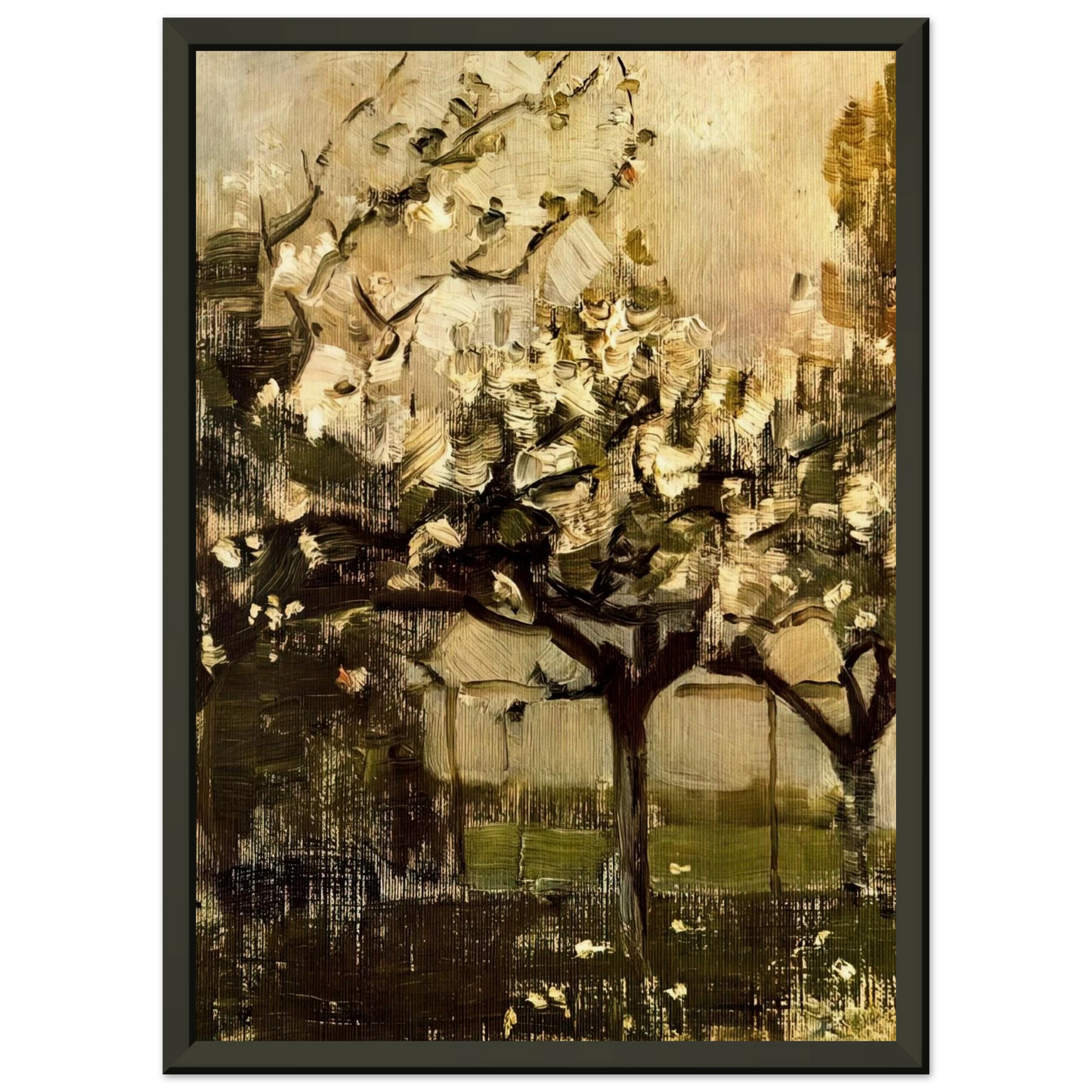 Piet Mondrian  Alberi Framed Art Print  - Aluminum Frame - 60x80 cm / 24x32 inches