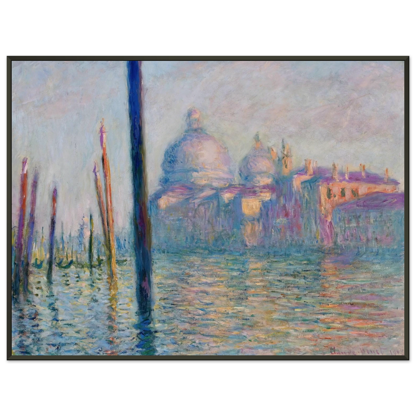 claude monet The Grand Canal in Venice 01 Framed Art Print - Aluminum Frame - 40x50 cm / 16x20 inches