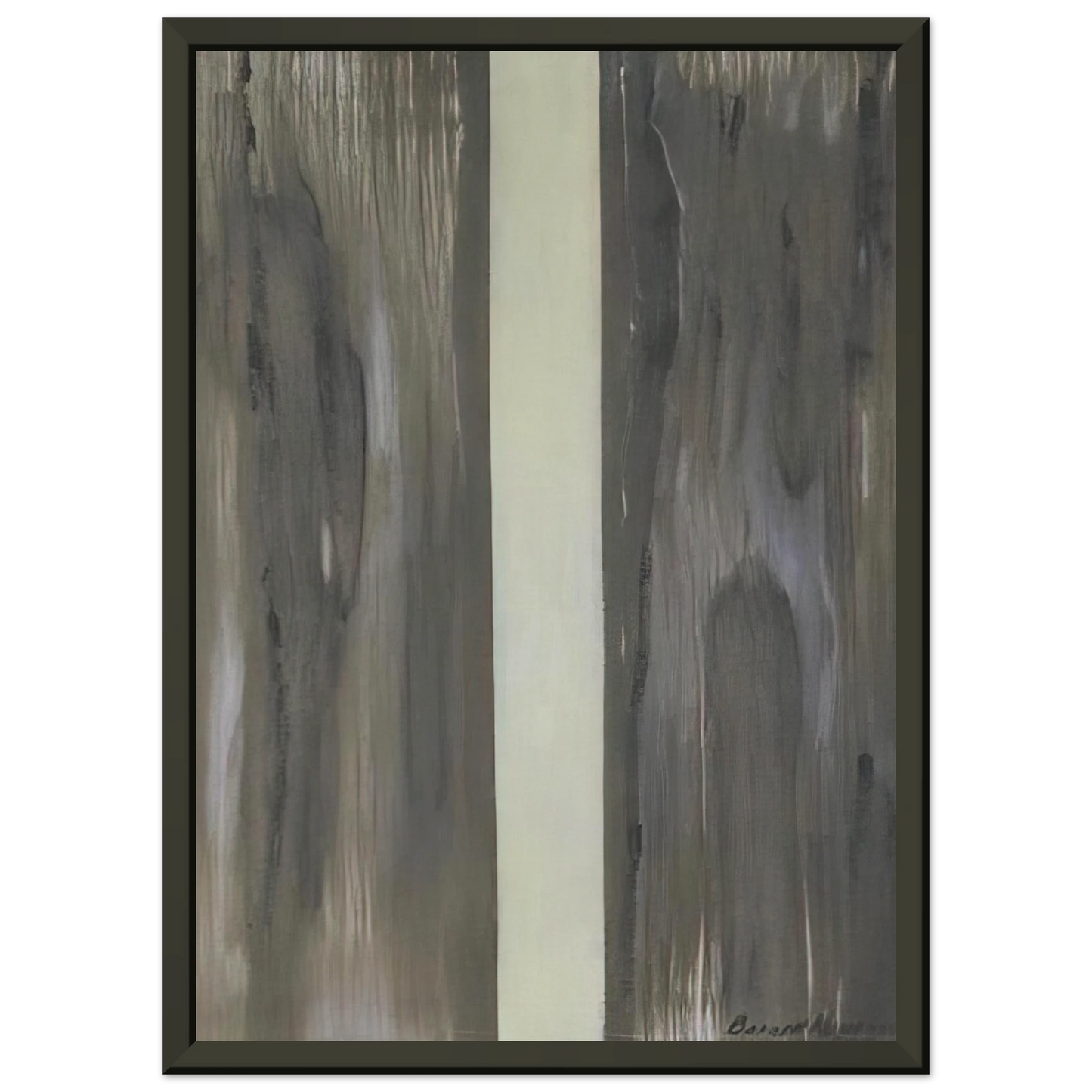 Barnett Newman Moment Framed Art Print - Aluminum Frame - 70x100 cm / 28x40 inches