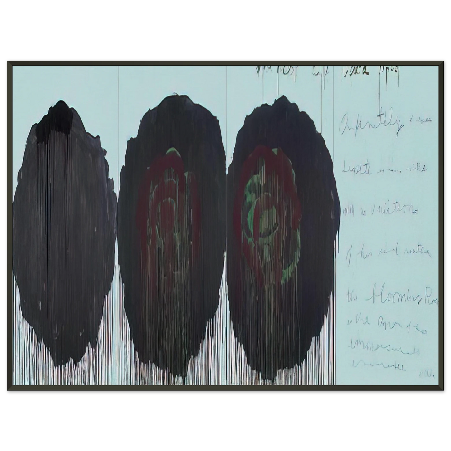 Cy Twombly The Rose V Framed Art Print - Aluminum Frame - 40x50 cm / 16x20 inches