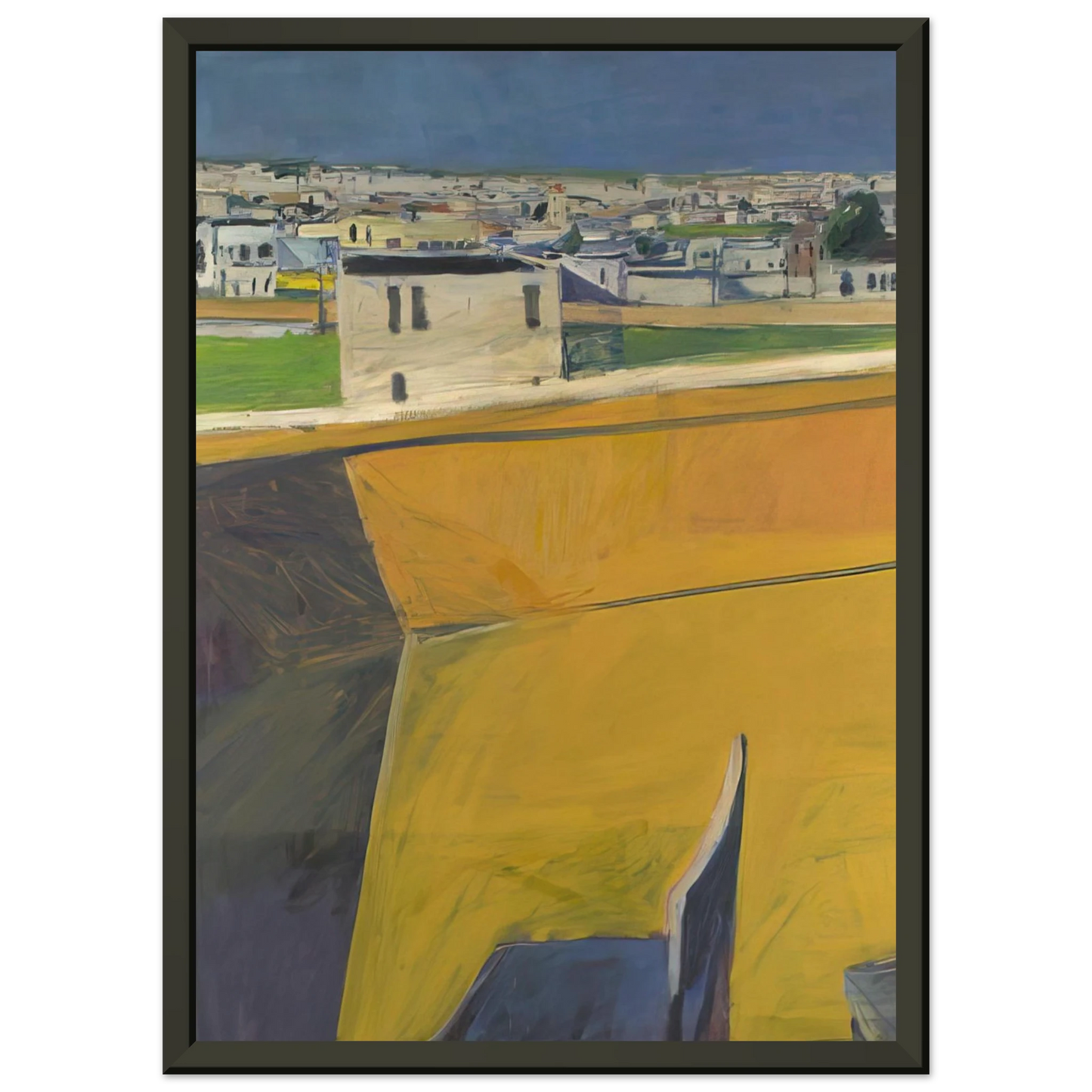 Richard Diebenkorn Yellow Porch Framed Art Print - Aluminum Frame - 60x80 cm / 24x32 inches