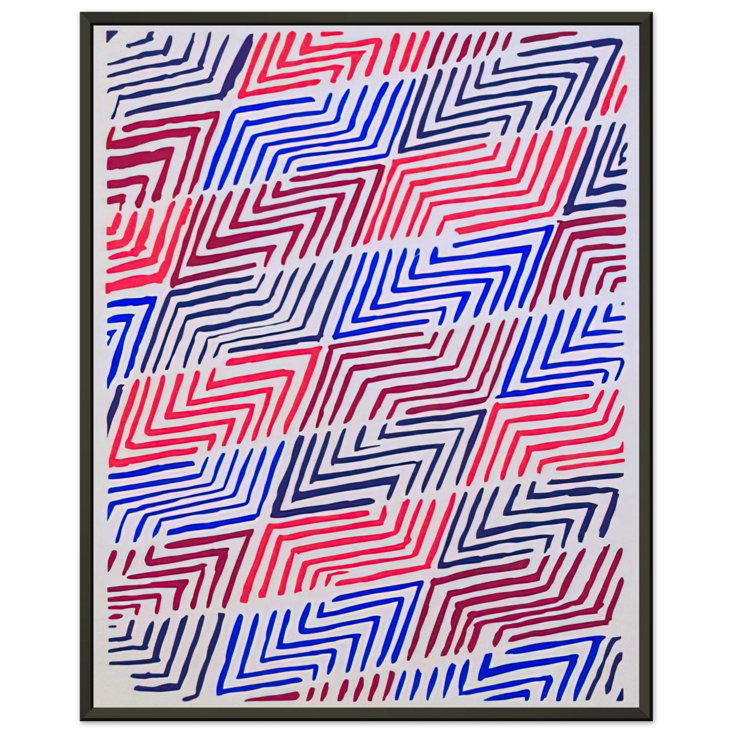 Sonia Delaunay COMPOSITION 30 Framed Art Print - Aluminum Frame - 70x100 cm / 28x40 inches