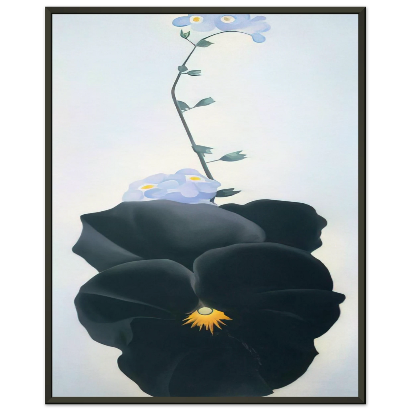 Georgia OKeeffe Pansy Framed Art Print - Aluminum Frame - 60x80 cm / 24x32 inches