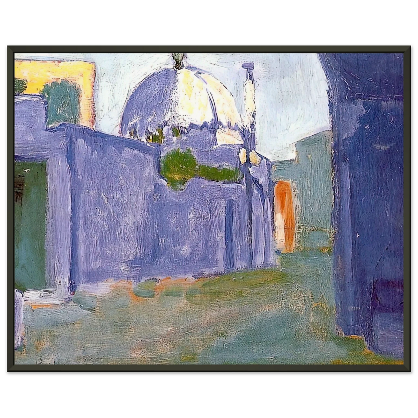 Henri Matisse LE MARABOUT 1912 Framed Art Print - Aluminum Frame - 40x50 cm / 16x20 inches