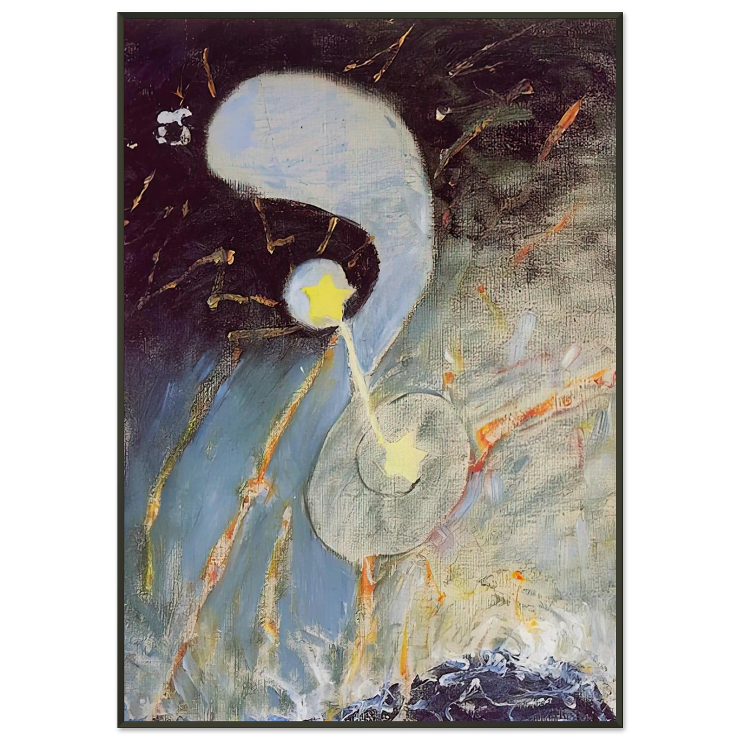 Hilma af Klint CHAOS NR 2 1906 Framed Art Print - Aluminum Frame - 21x29.7 cm / 8x12"