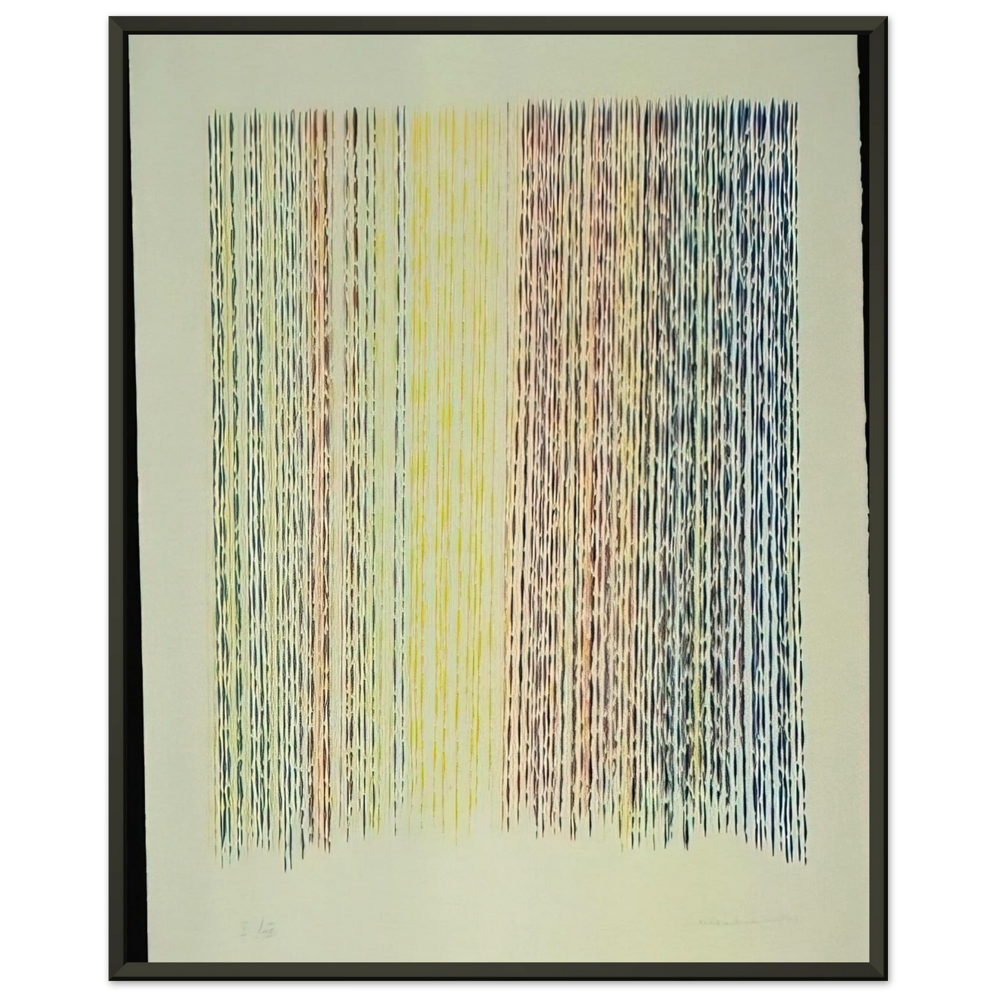 Piero Dorazio Paplito della Luce 1983 Framed Art Print - Aluminum Frame - 70x100 cm / 28x40 inches
