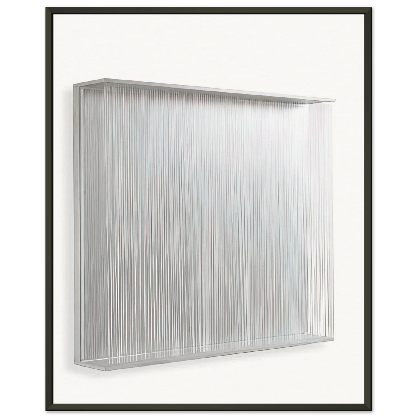Jesus Rafael Soto VIBRATION BLANCHE 1995 Framed Art Print - Aluminum Frame - 70x100 cm / 28x40 inches