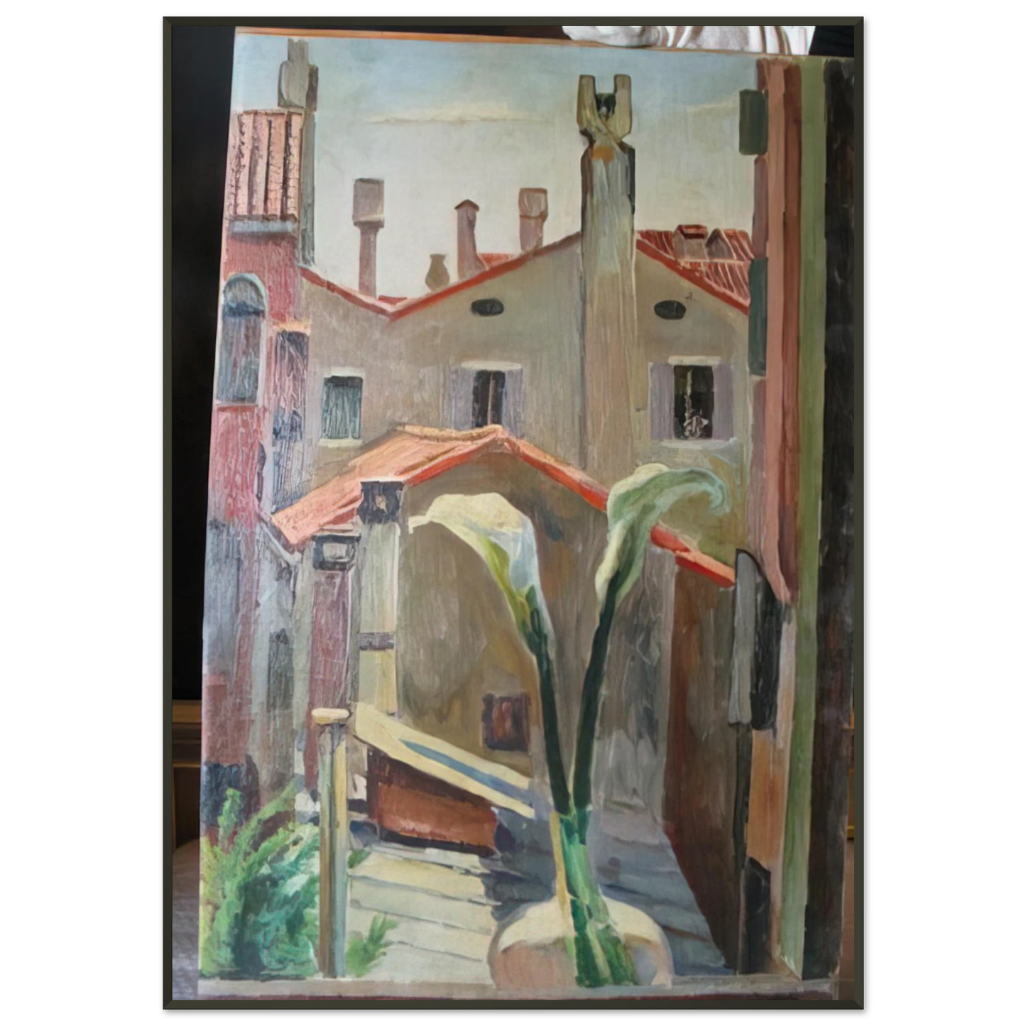 Vanessa Bell ROOFS Framed Art Print - Aluminum Frame - 21x29.7 cm / 8x12"