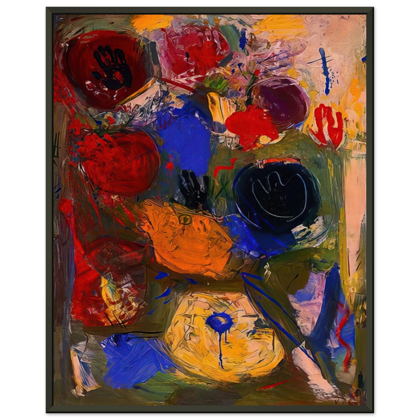 Hans Hofmann The Third Hand Framed Art Print - Aluminum Frame - 70x100 cm / 28x40 inches