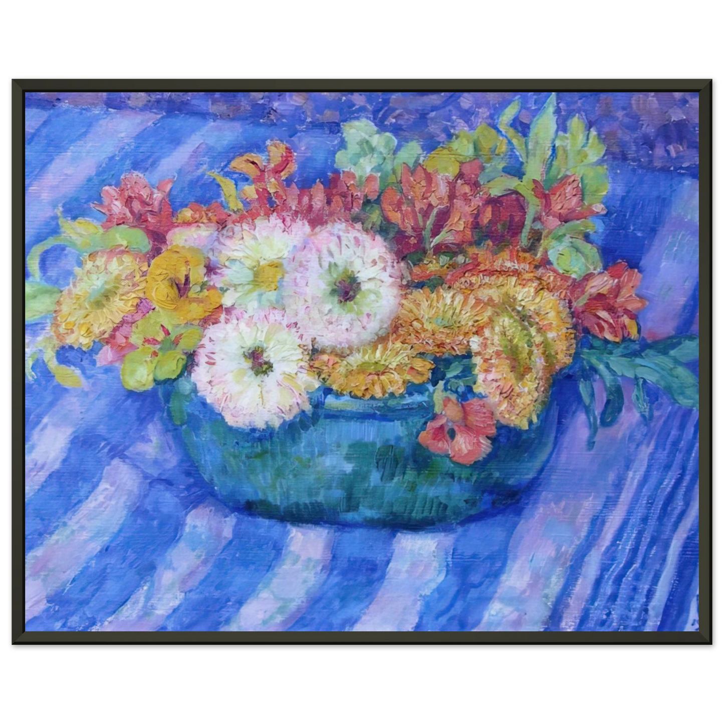 Theo van Rysselberghe YELLOW BOUQUET 1917 Framed Art Print - Aluminum Frame - 40x50 cm / 16x20 inches