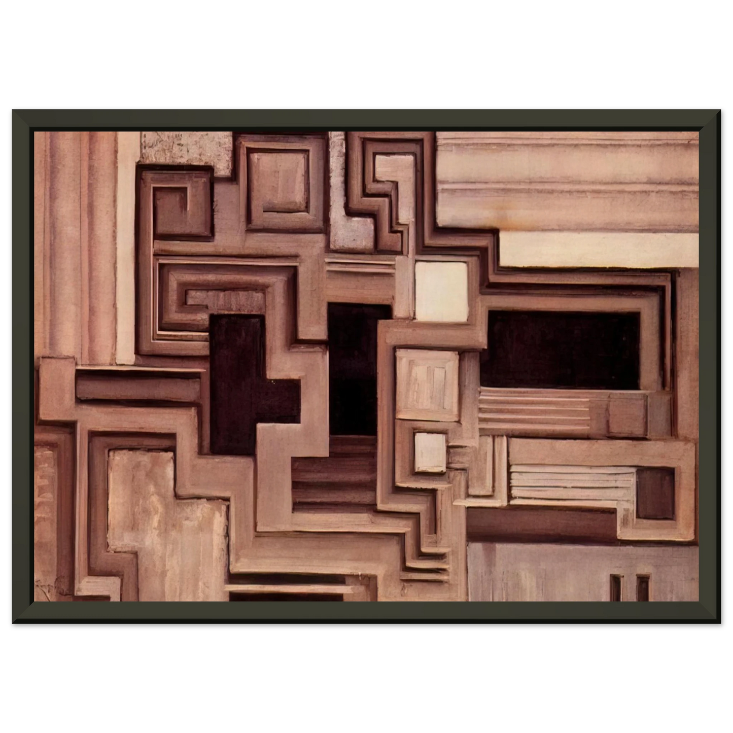Frantisek Kupka Two grays II Framed Art Print - Aluminum Frame - 40x50 cm / 16x20 inches