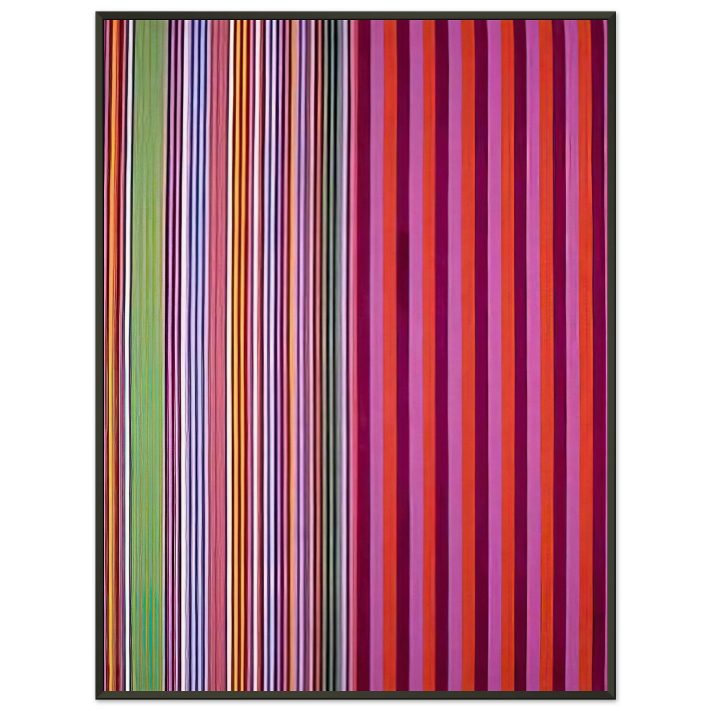 Gene Davis Red Baron 1966 Framed Art Print - Aluminum Frame - 40x50 cm / 16x20 inches