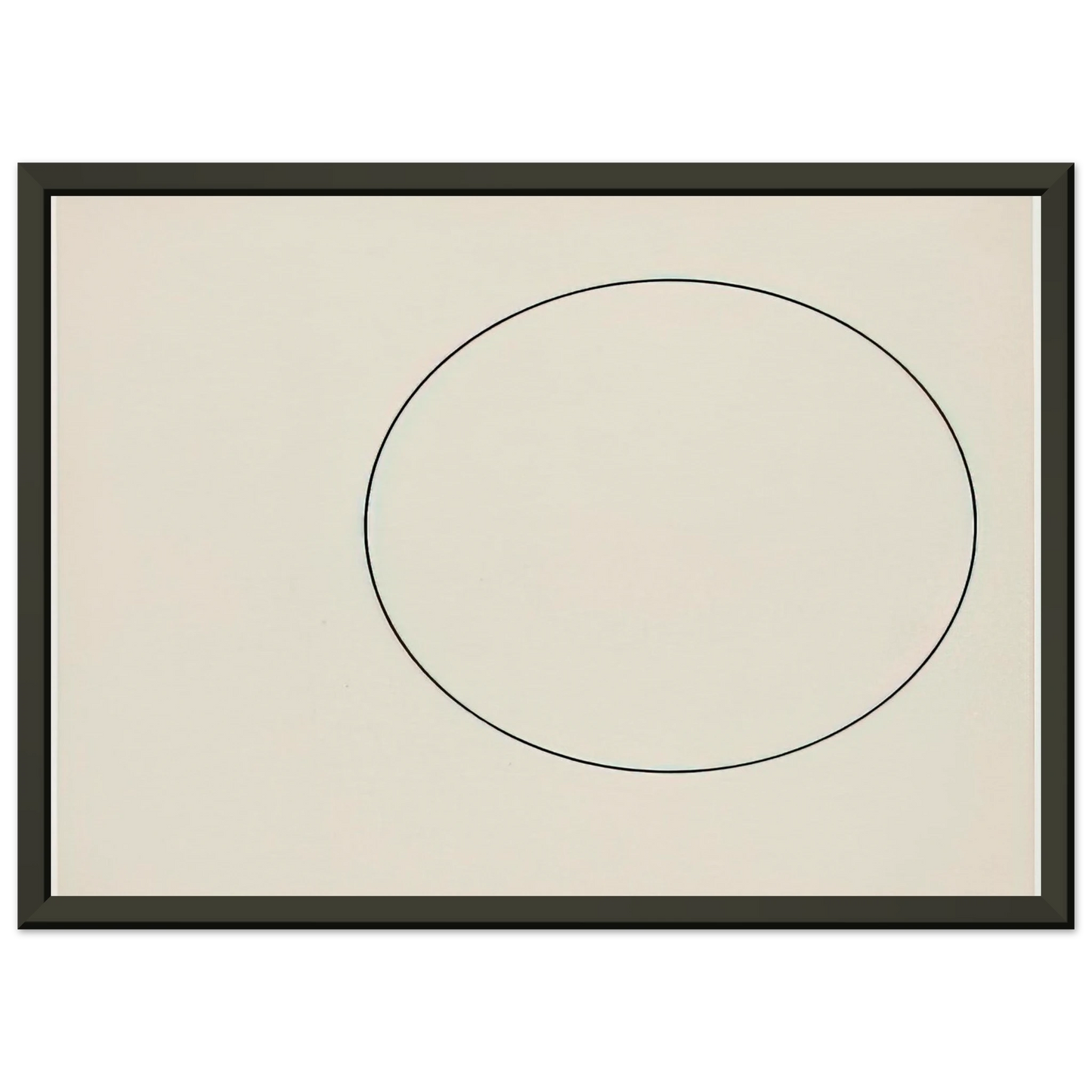 Ellsworth Kelly Circle Line Framed Art Print - Aluminum Frame - 60x80 cm / 24x32 inches