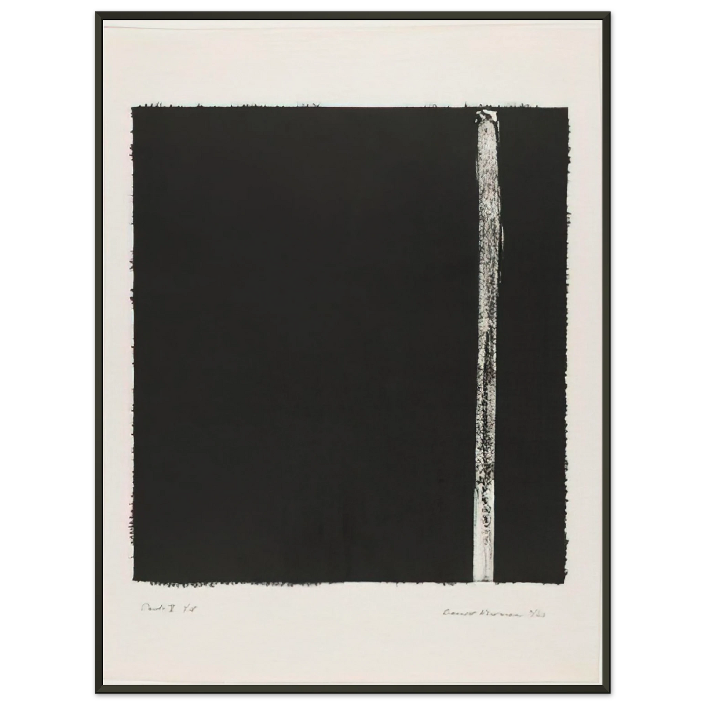 Barnett Newman Canto V Framed Art Print - Aluminum Frame - 40x50 cm / 16x20 inches