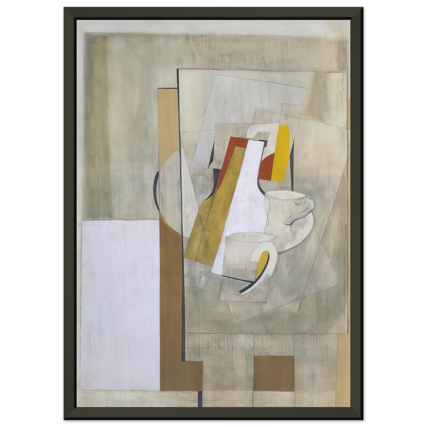 Ben Nicholson 1945 still life 1945 Framed Art Print - Aluminum Frame - 70x100 cm / 28x40 inches