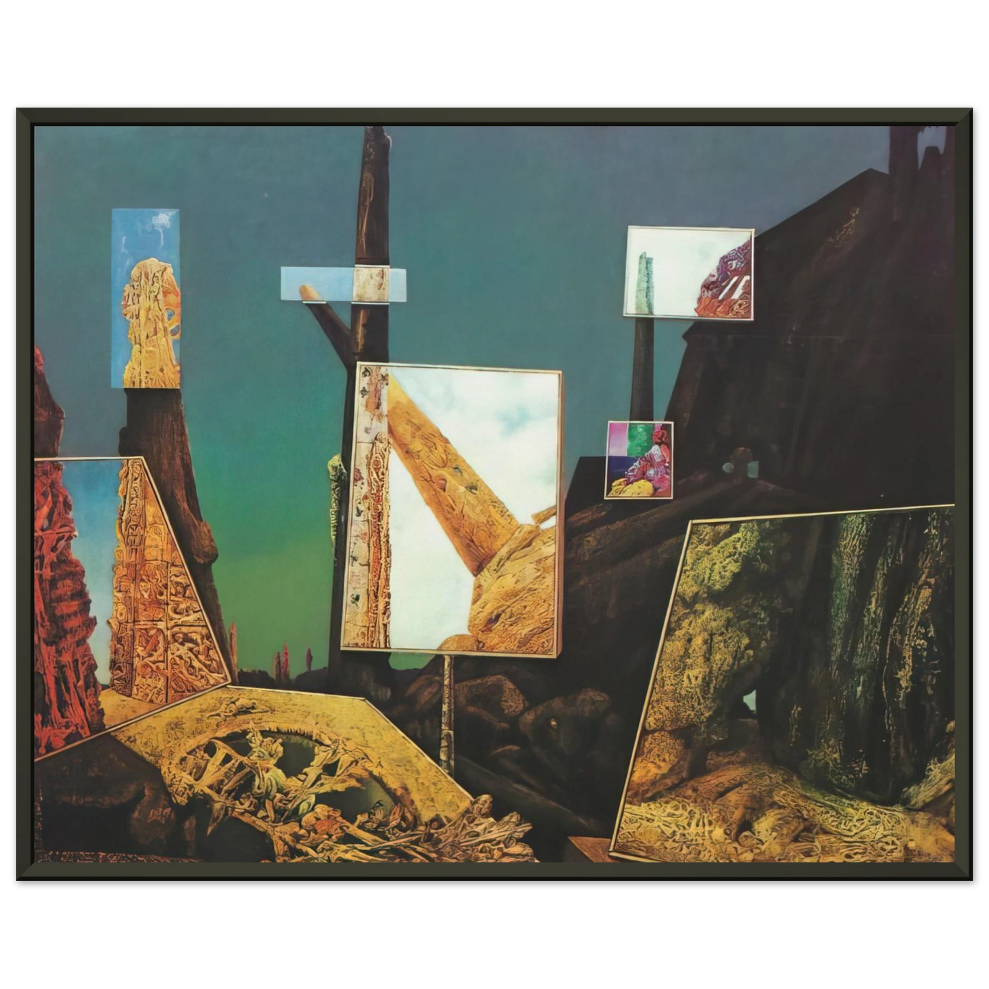 Max Ernst The AntiPope Framed Art Print - Aluminum Frame - 60x80 cm / 24x32 inches