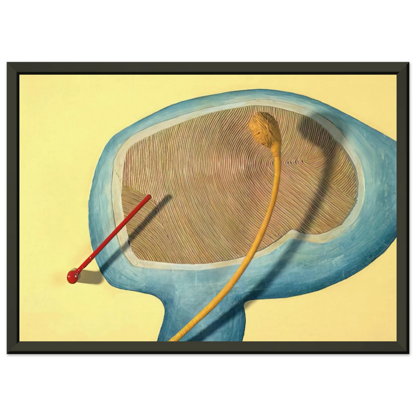 Eva Hesse LEGS OF A WALKING BALL 1965 Framed Art Print - Aluminum Frame - 40x50 cm / 16x20 inches