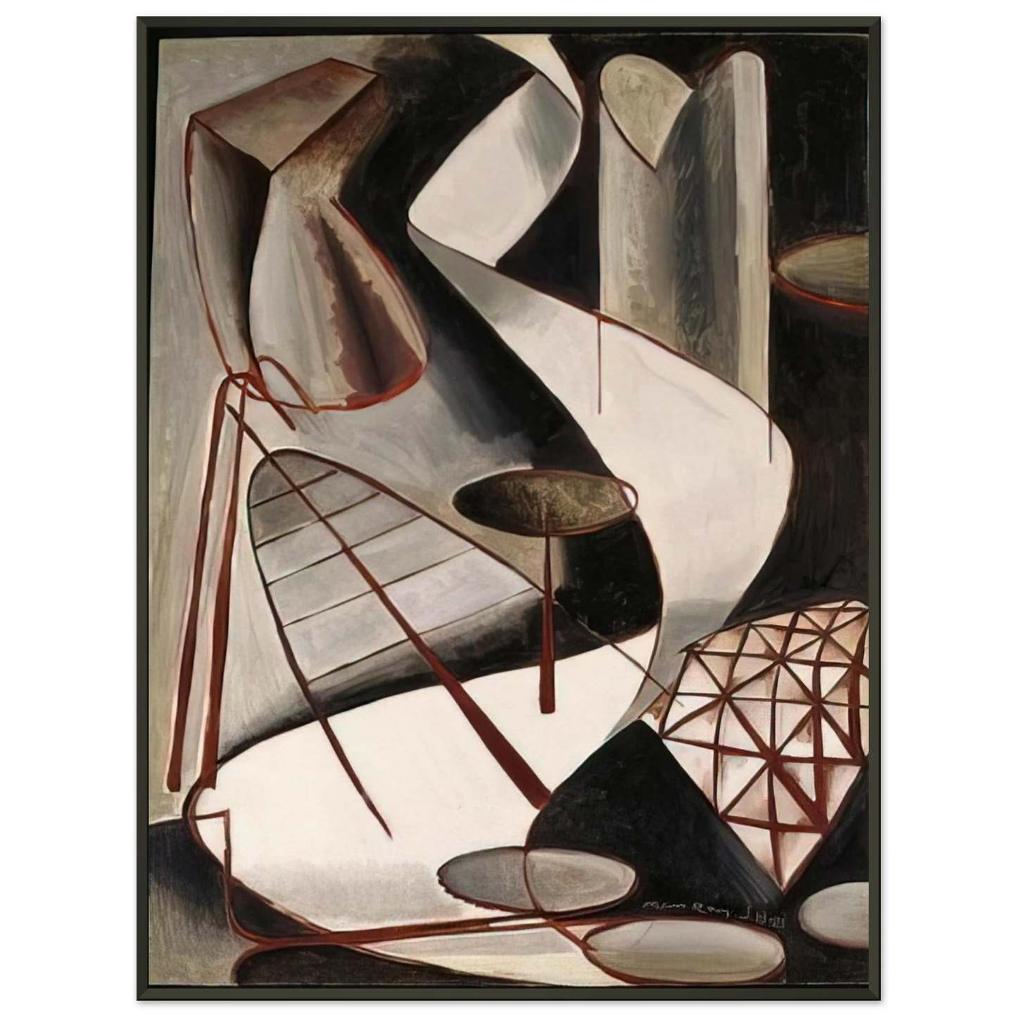 Man Ray RETURN TO REASON Framed Art Print - Aluminum Frame - 40x50 cm / 16x20 inches