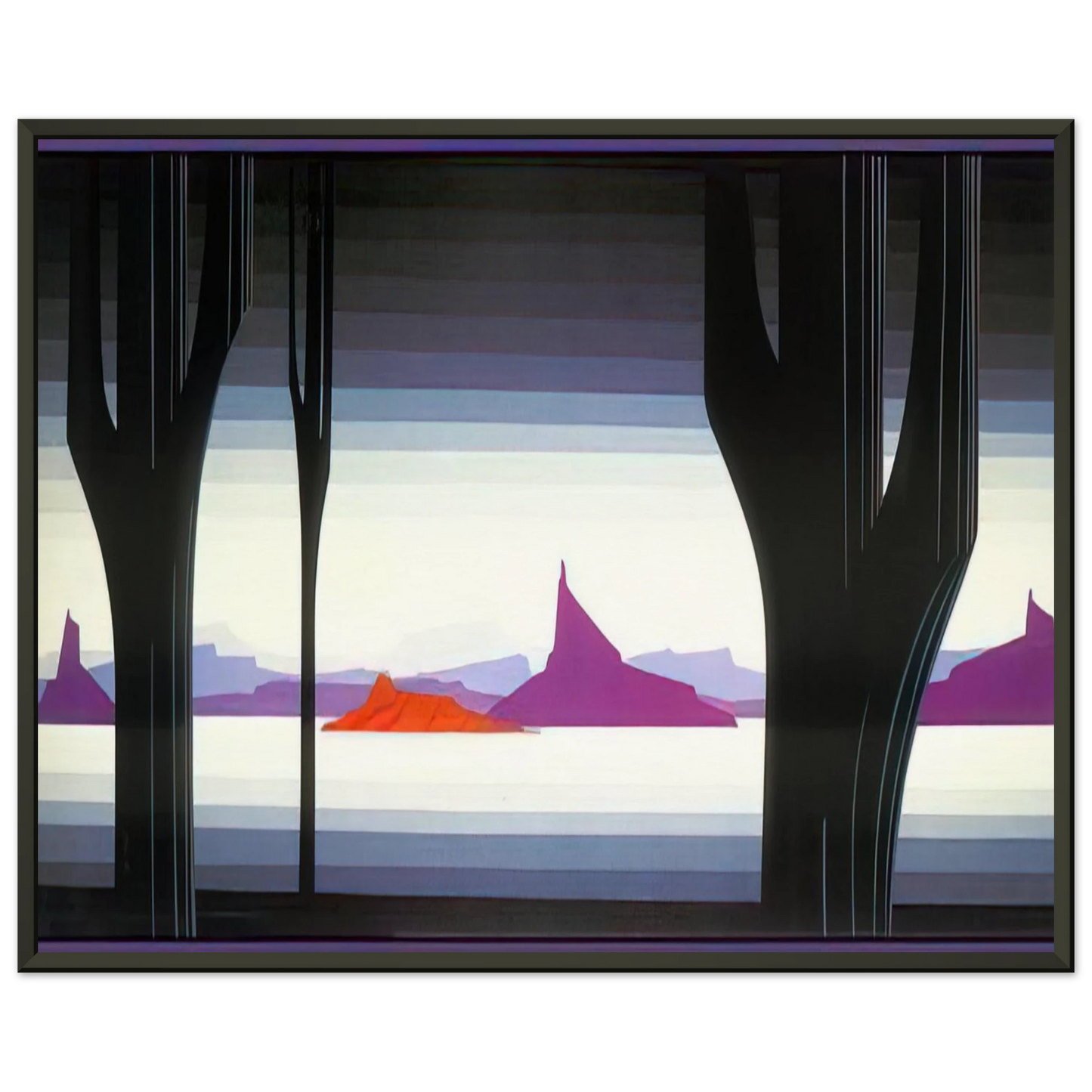 Eyvind Earle  Saguaro Framed Art Print  - Aluminum Frame - 60x80 cm / 24x32 inches