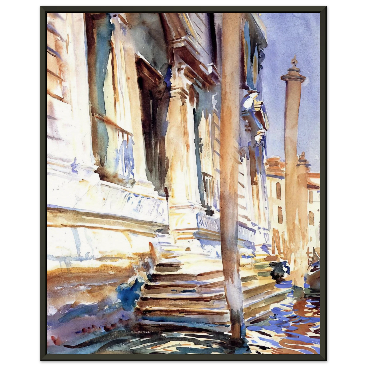 John Singer Sargent Doorway of a Venetian Palace Framed Art Print - Aluminum Frame - 60x80 cm / 24x32 inches