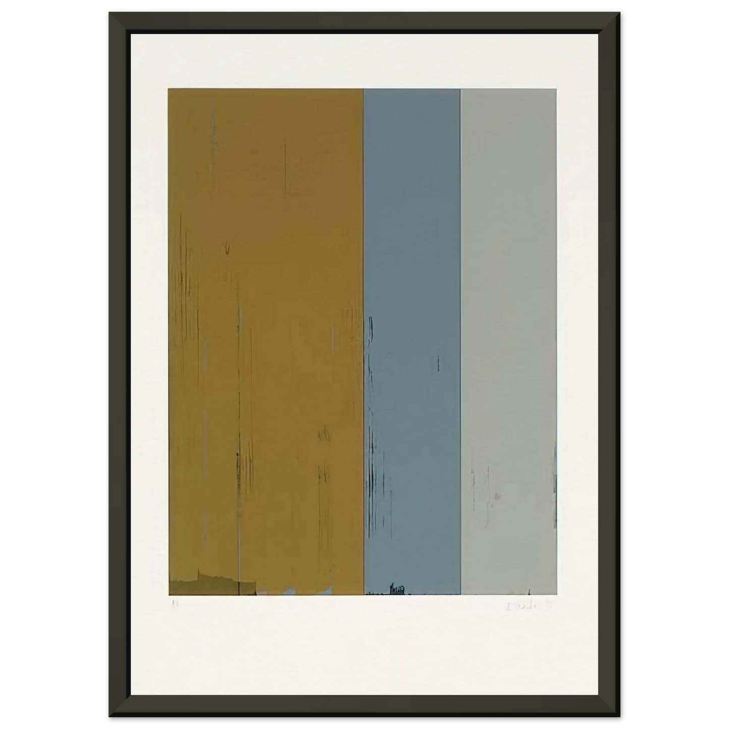 Brice Marden Untitled Lewison 245 Color Field Painting Framed Art Print - Aluminum Frame - 60x80 cm / 24x32 inches