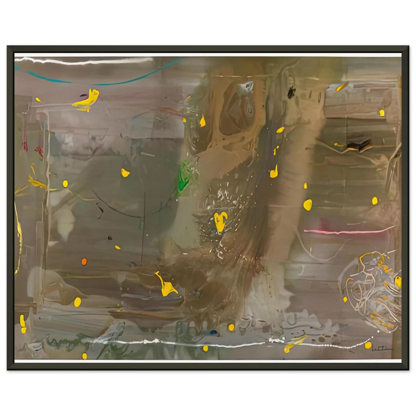 Helen Frankenthaler  Halleys Comet 1985 Framed Art Print  - Aluminum Frame - 60x80 cm / 24x32 inches