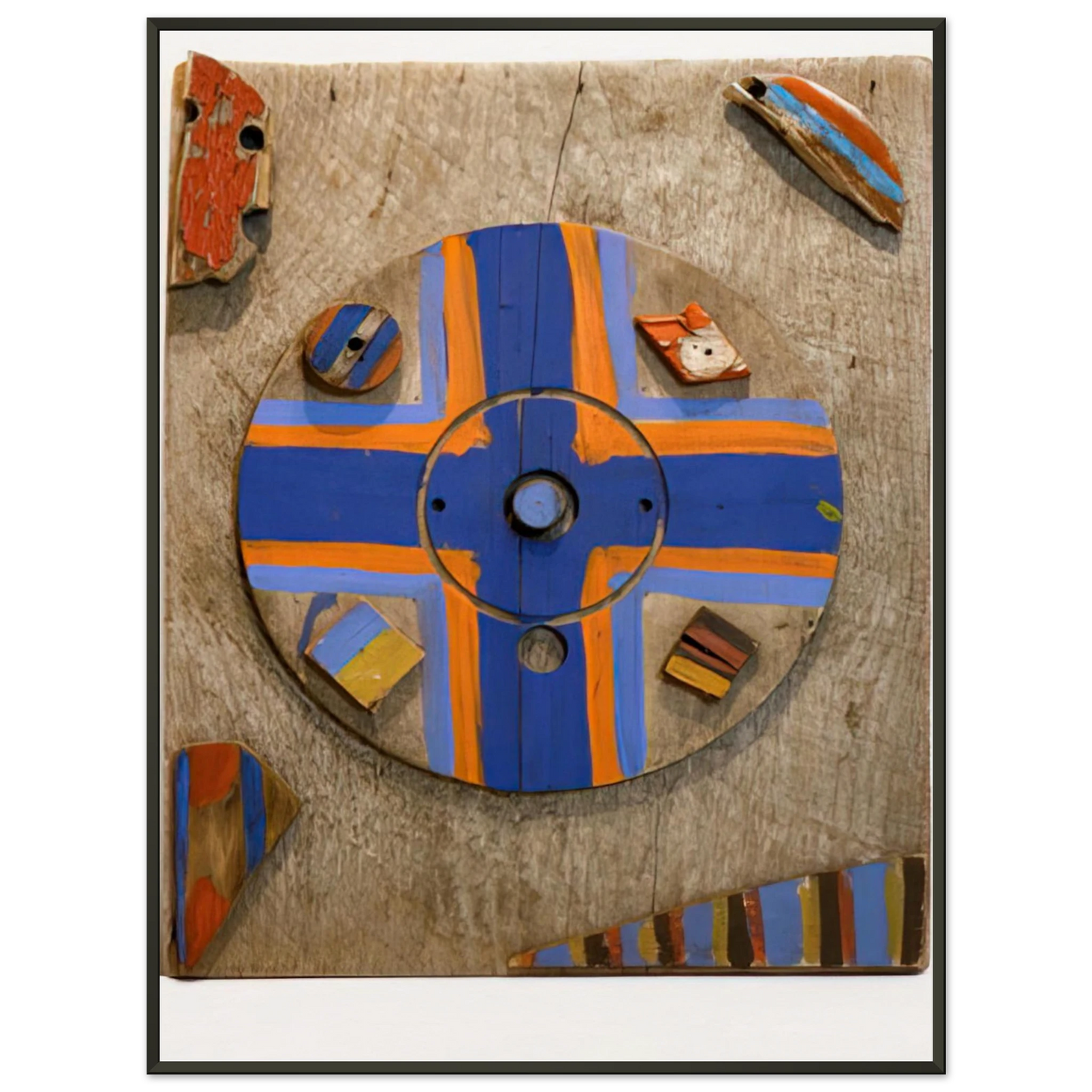 Betty Parsons Eye of the Cross 1976 Framed Art Print - Aluminum Frame - 40x50 cm / 16x20 inches