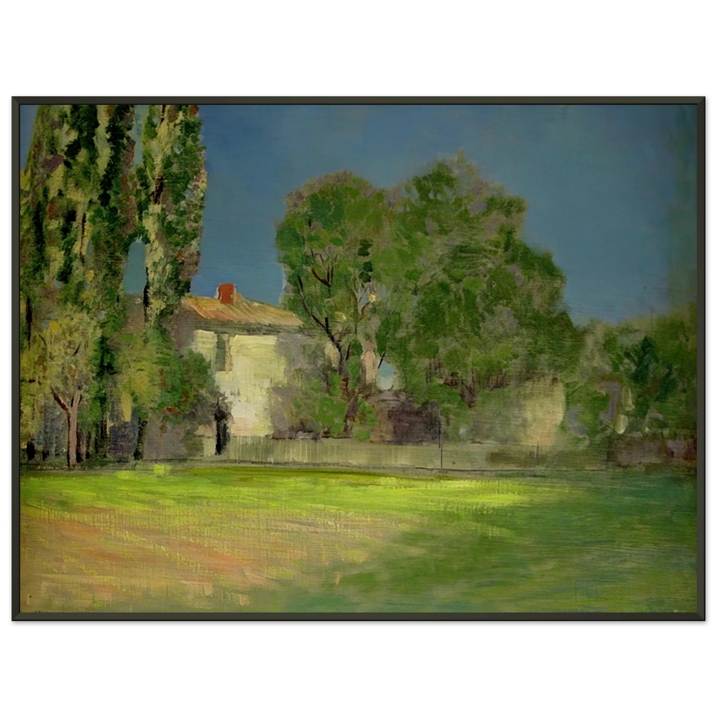 Odilon Redon PEYRLEBADE 1888 Framed Art Print - Aluminum Frame - 40x50 cm / 16x20 inches