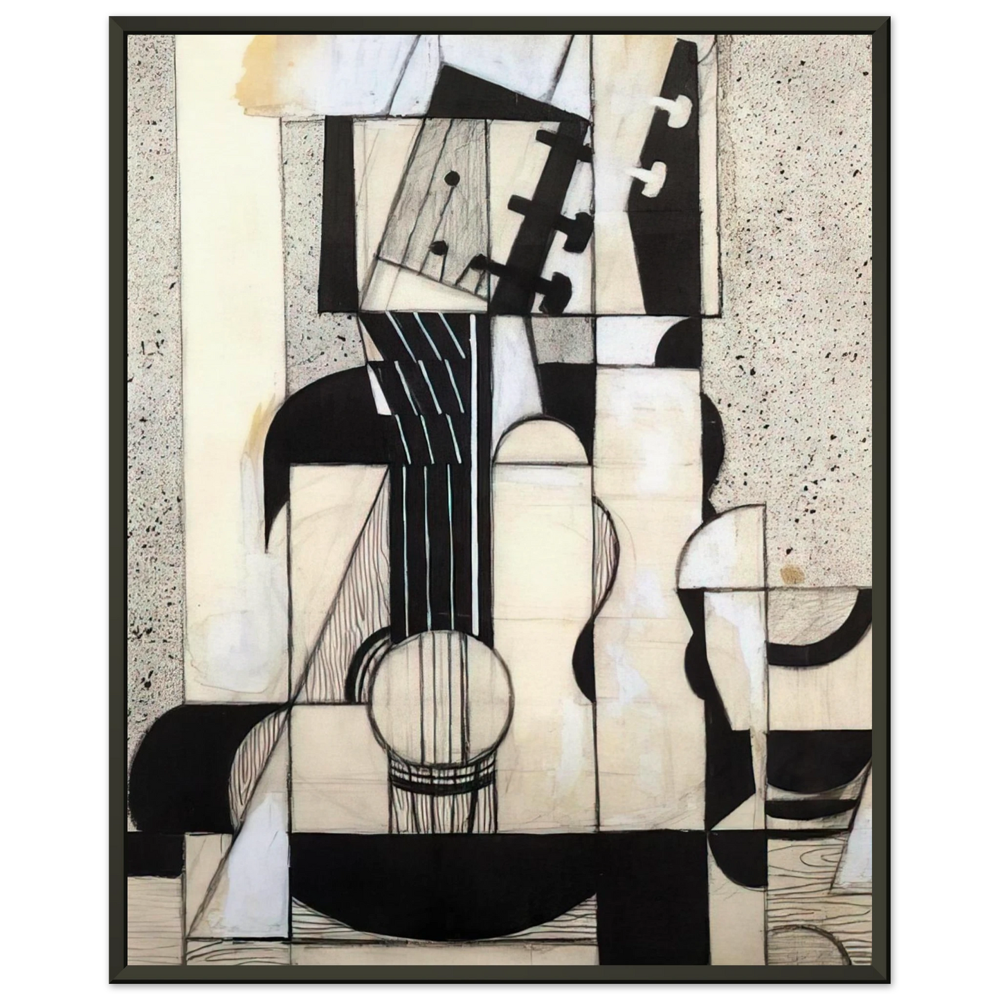 Juan Gris STILL LIFE WITH GUITAR 1913 Framed Art Print - Aluminum Frame - 70x100 cm / 28x40 inches