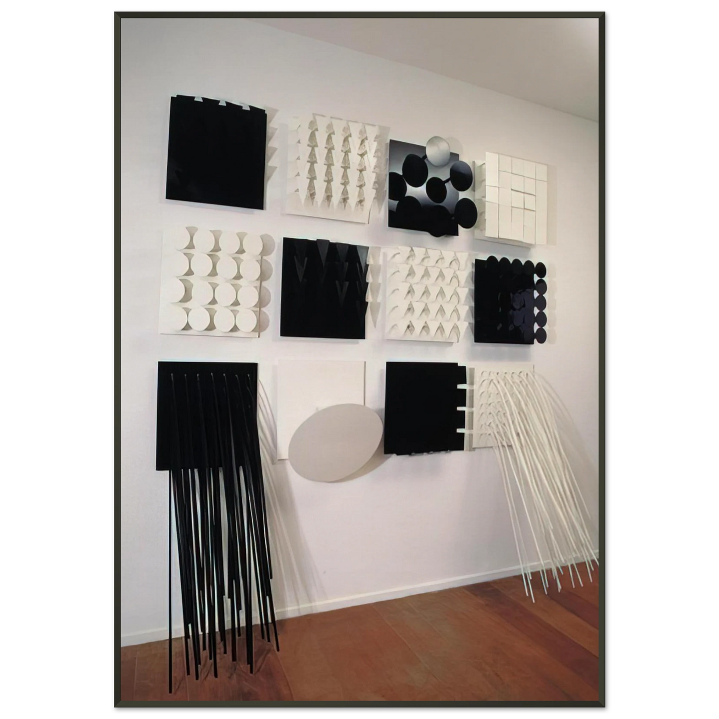 Lygia Pape Amazonia Black and white NeoConcretism Framed Art Print - Aluminum Frame - 21x29.7 cm / 8x12"