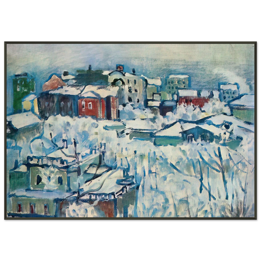 Wassily Kandinsky  MOSCOW SMOLENSKY BOULEVARD STUDY 1916 Framed Art Print  - Aluminum Frame - 21x29.7 cm / 8x12"