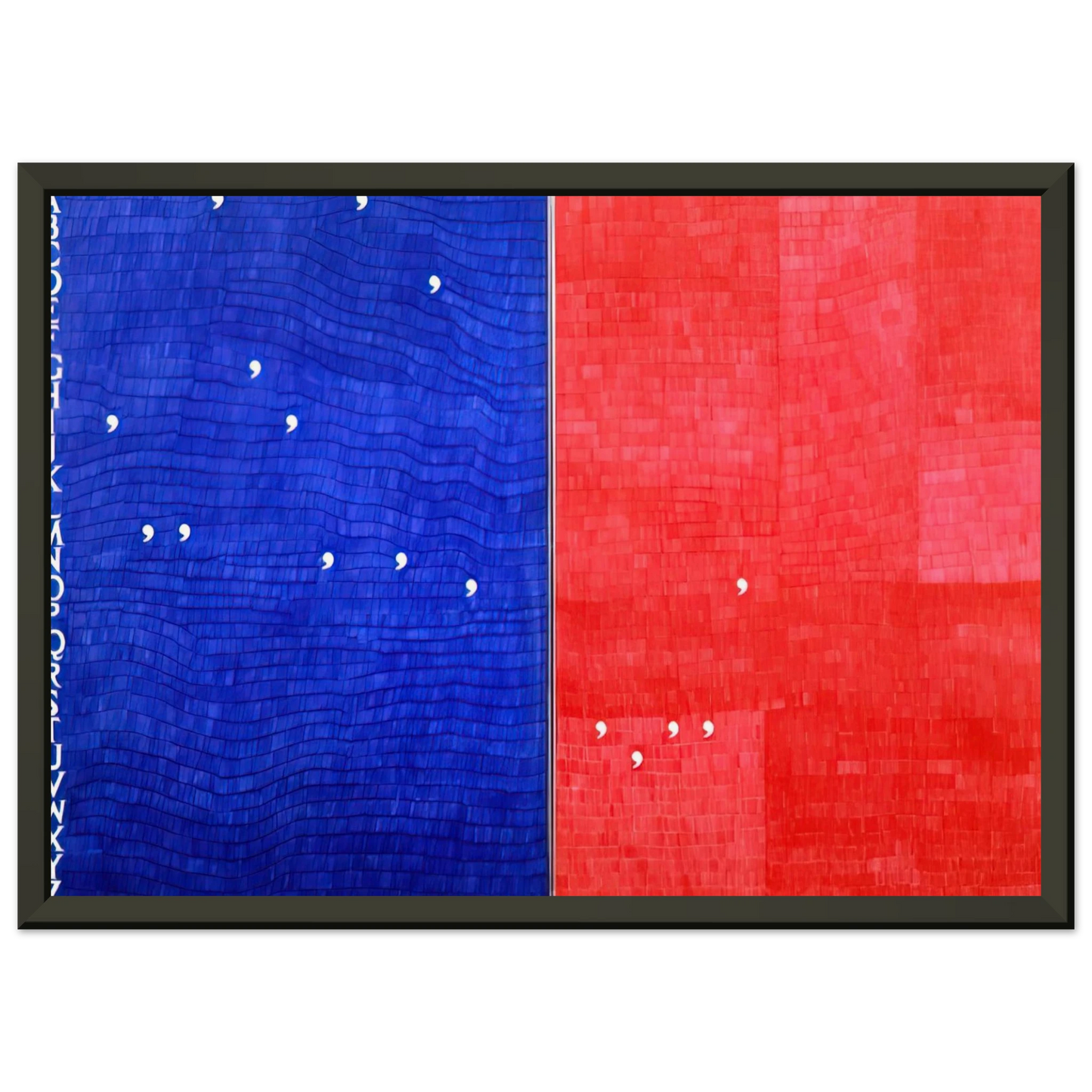 Alighiero Boetti IMMAGINANDO TUTTO 1982 Framed Art Print - Aluminum Frame - 60x80 cm / 24x32 inches