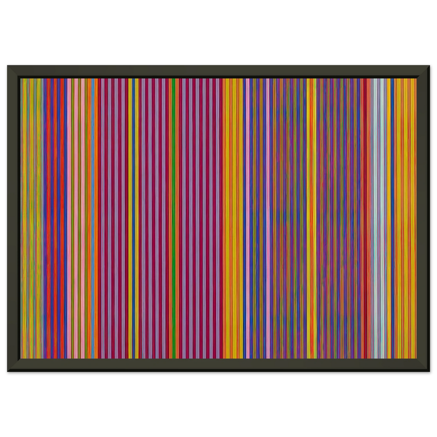 Gene Davis Tarzan Series I 1969 Framed Art Print - Aluminum Frame - 70x100 cm / 28x40 inches