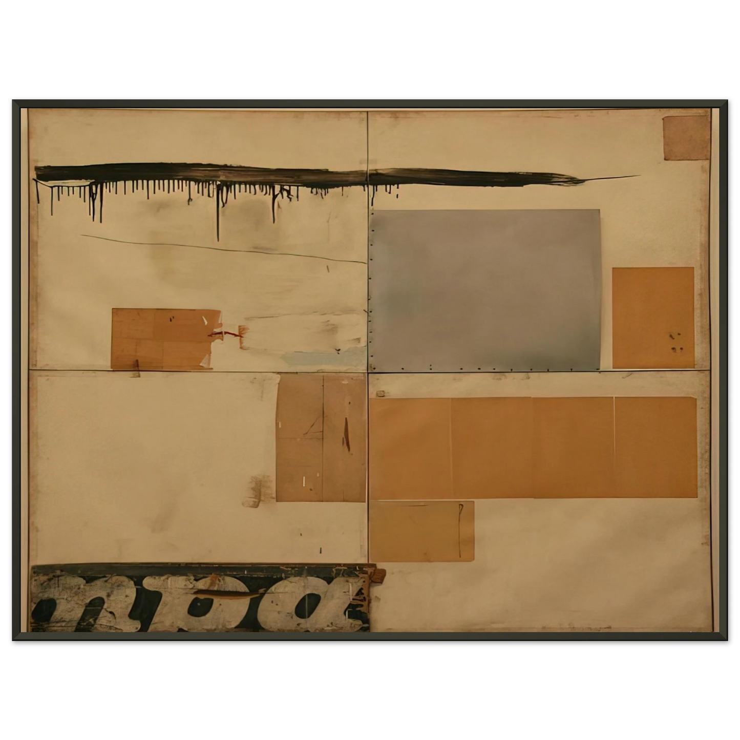 Robert Rauschenberg K 24976 S Framed Art Print - Aluminum Frame - 60x80 cm / 24x32 inches