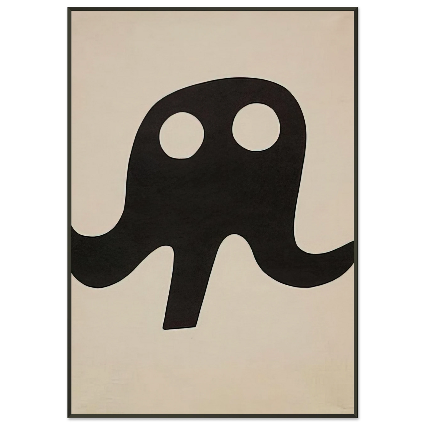 Jean Arp Mustache Hat Framed Art Print - Aluminum Frame - 21x29.7 cm / 8x12"