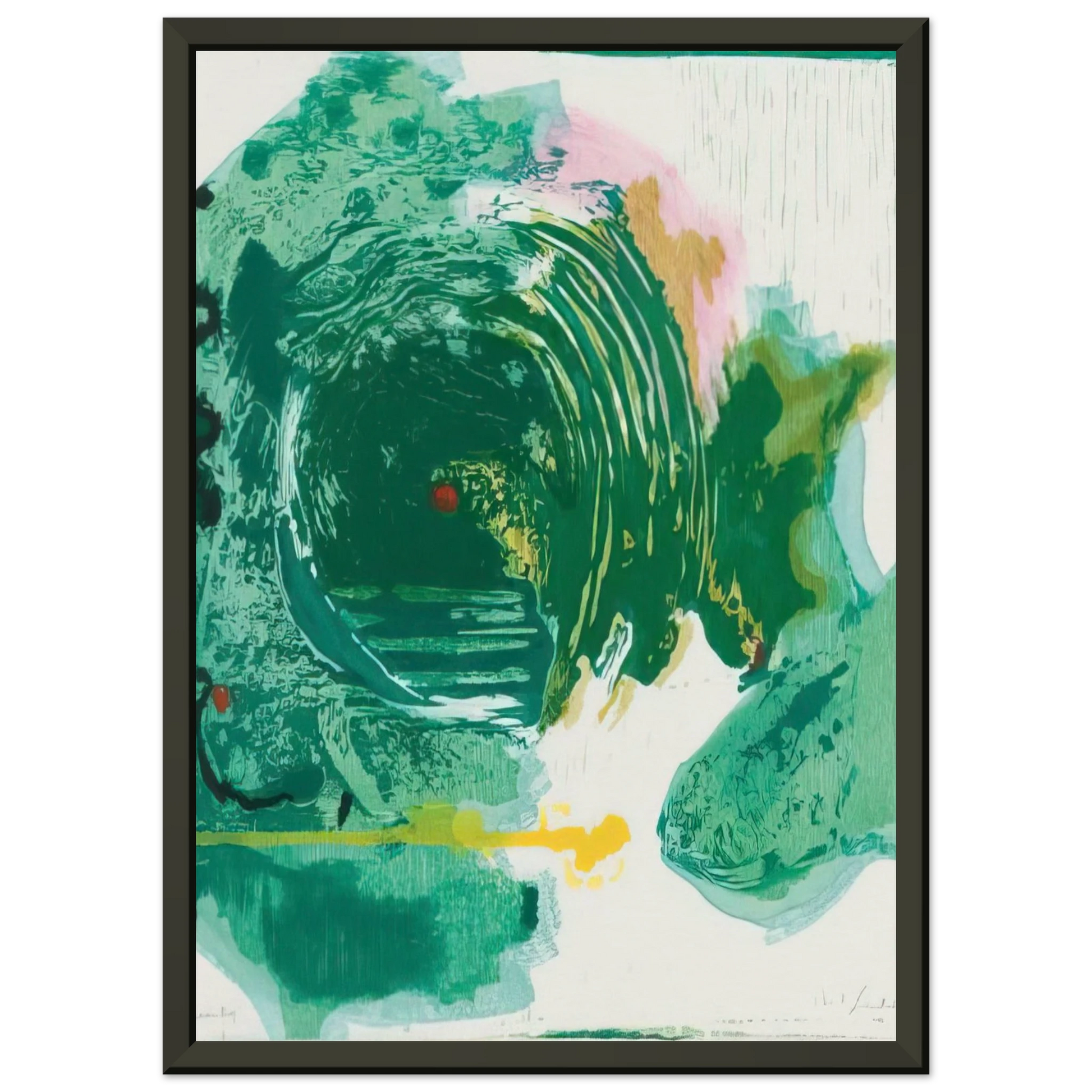 Helen Frankenthaler  Radius  1993 Framed Art Print  - Aluminum Frame - 60x80 cm / 24x32 inches