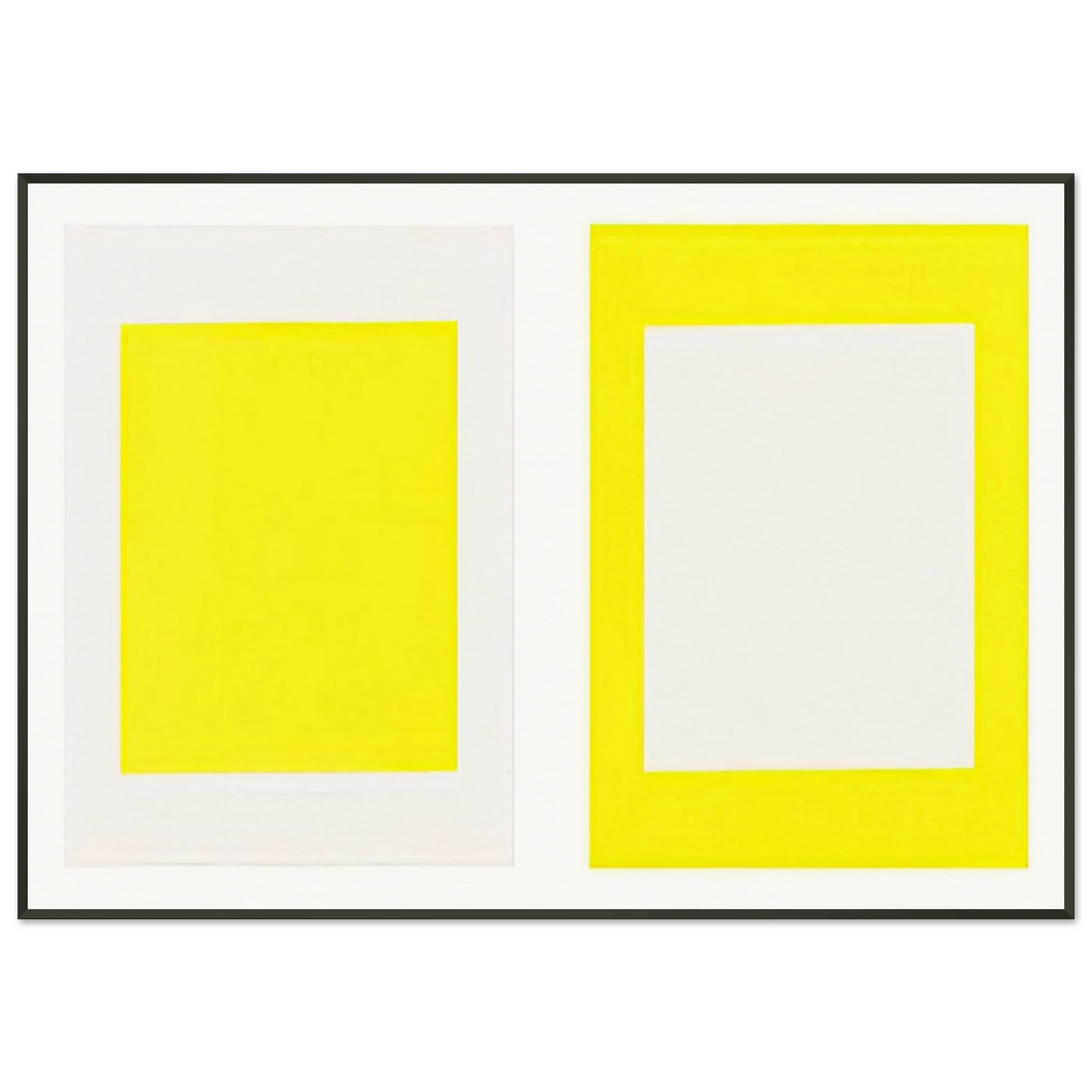 Donald Judd Untitled Cadmium Yellow Light 1990 Framed Art Print - Aluminum Frame - 21x29.7 cm / 8x12"