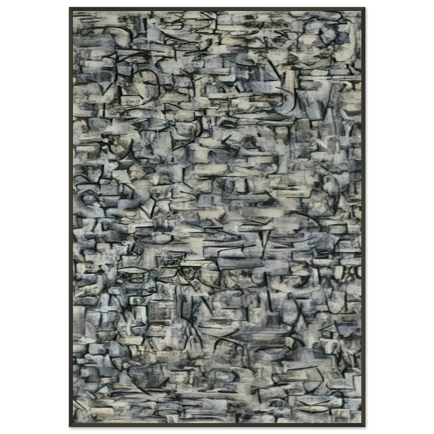 Ad Reinhardt Number 22 1949 Framed Art Print - Aluminum Frame - 21x29.7 cm / 8x12"